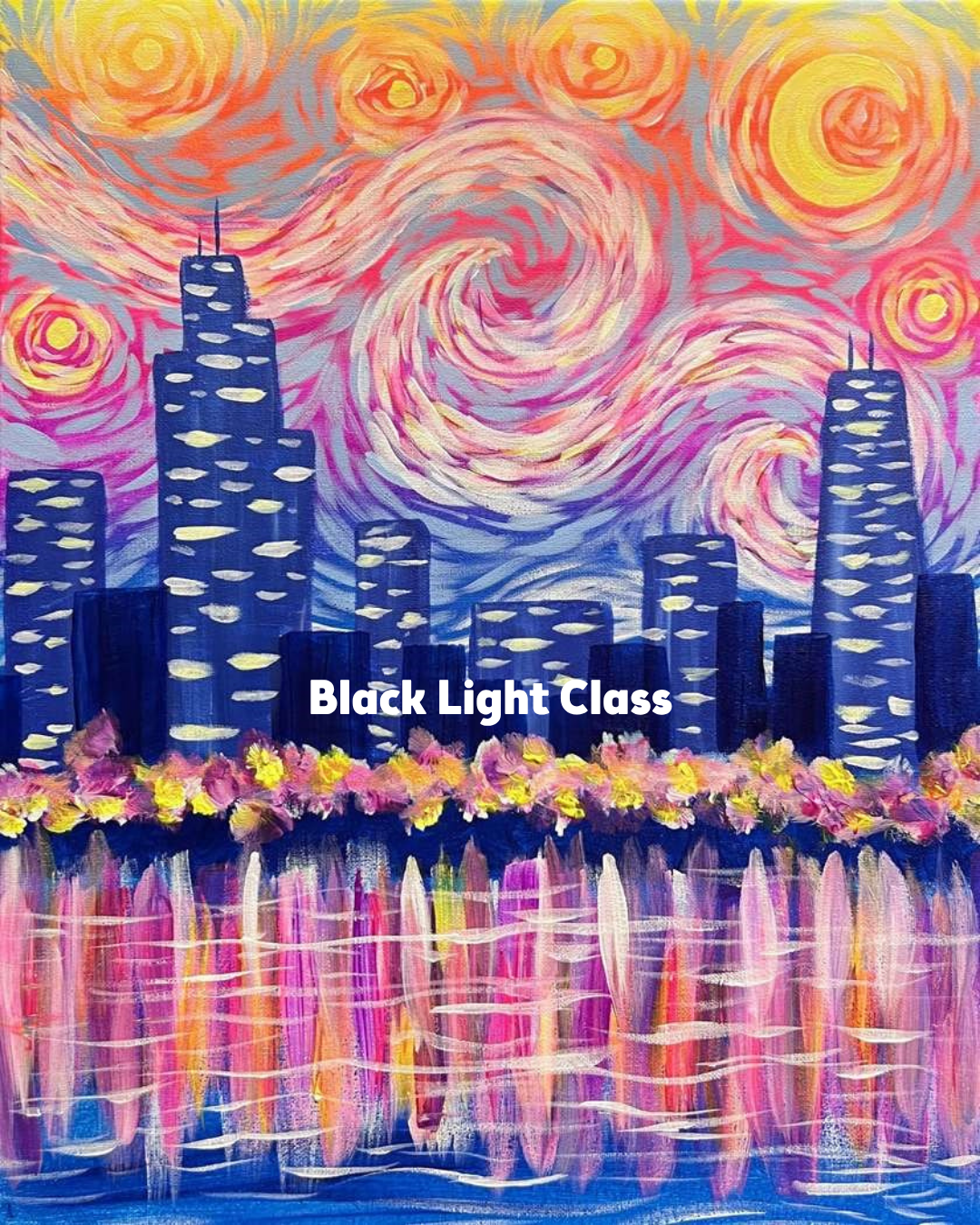 Glowing Starry Night - Chicago